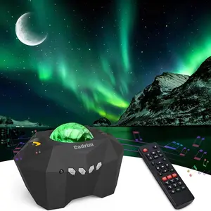 CADRIM Smart Galaxy Projector Night Light Starry Aurora Projector with Bluetooth Speaker Remote Control Dimmable Sky Projection for Anxiety Relief Sleep