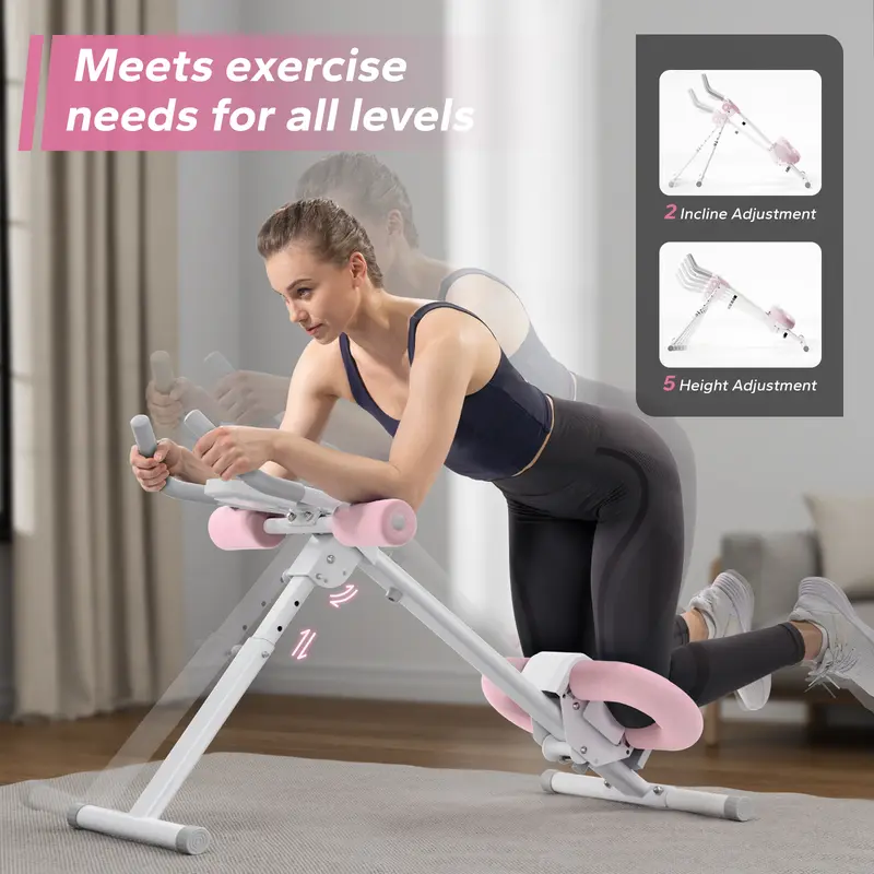 Merach Adjustable Ab Trainer Machine with LCD Monitor, Foldable Ab Exercise Machine for abs, Arm, Leg, Buttocks Shaper, Core & Ab Trainer at Home Gym for Women,  Workout Equipment, TikTokShopBlackFriday 2