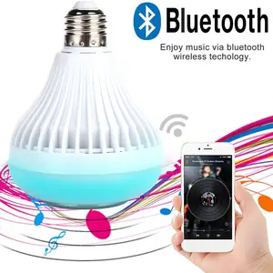 4pc Colorful Bluetooth Music Bulb RGB Smart Bluetooth Music Bulb E27 Wireless APP Remote Control Music Stage Light