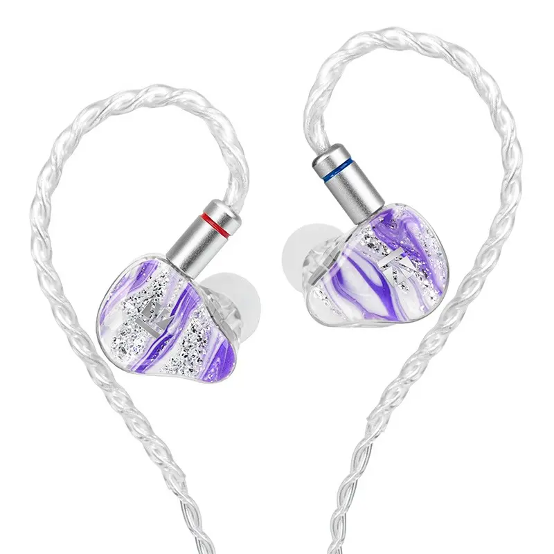 Kbear Mirage Kb08 High Fidelity In-Ear Monitor Wired Iems, 1dd+1ba+2 Magnetic Hybrid Drivers Iem, Resin Case Gaming Wired Headphones, Ergonomic Design