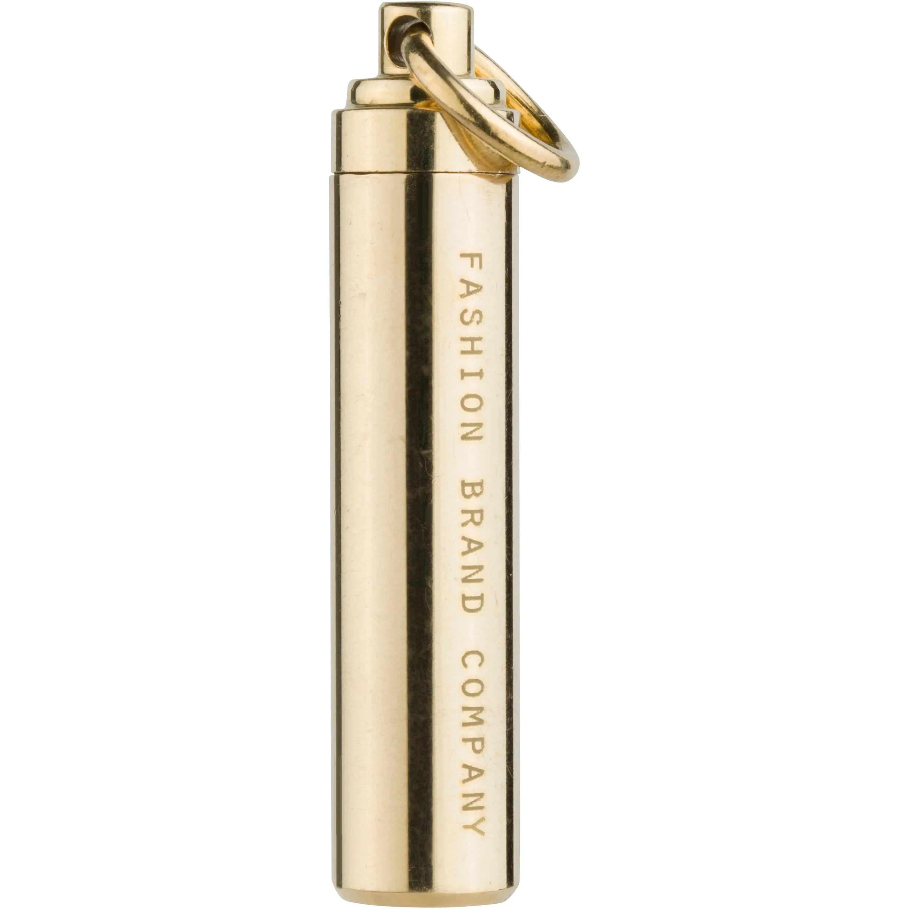 FASHION BRAND COMPANY Brass Pill Holder Keychain FASHION BRAND COMPANY Brass Pill Holder Keychain