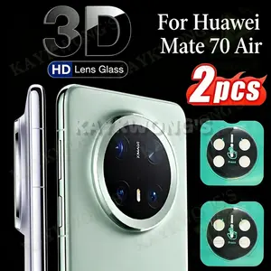 KAYKWONG'S 2 Pieces Camera Lens Protector Film Set for Huawei Mate 70 Air, HD Enhanced Transparent Anti-Glare Full Coverage, Christmas Gift