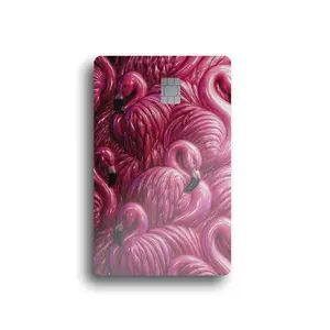 Surreal Flamingo Cluster Card Skin