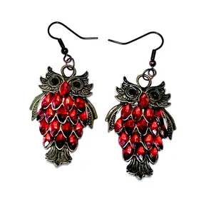 Owl Earrings made from nickel free ear wires. knitting and things #earrings #owl