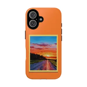 Sunset Road Painting Phone Case | Tough Cases