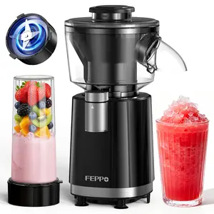 FEPPO Snow Cone Machine & Smoothie Blender 2 in 1, 700W Powerful Shaved Ice Machine Slushine Machine, Healthy Frozen Drink Maker with Stainless Steel Blade & Smoothie Recipe, for Home Kitchen Party