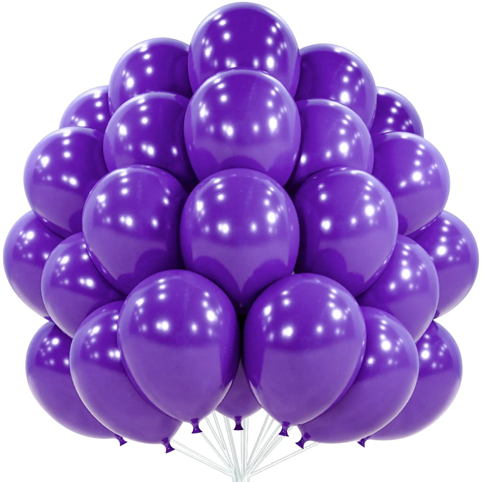 PartyWoo Dark Purple Balloons 50pcs 12 Inch Royal Purple Latex Helium Balloons for Birthday Baby Shower Graduation Anniversary Bachelorette Princess Butterfly Themed Party Decorations Purple-Y16