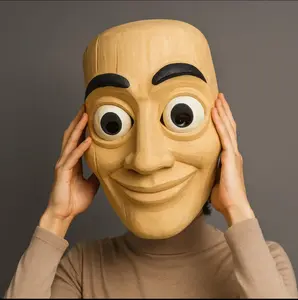 Tung Tung Tung Sahur Mask,  Realistic Brainrot costume, Brainrot Halloween Costume, Meme Viral Internet Culture Cosplay, Roblox Costume Mask