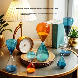 High-end Hourglass Decoration Desktop Ornament, 5/15 Minute Timer, Exquisite Desktop Ornament, High-end Home Decoration, Beautiful Gift