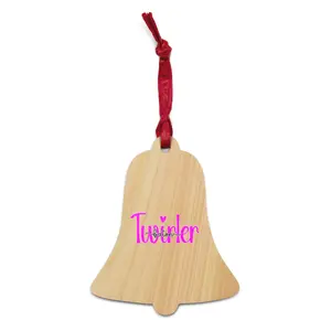 Baton Twirler Hot Pink Wooden ornaments