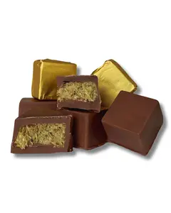 Dubai Chocolate Truffles | Pistachio Cream Filled Milk Chocolate Truffles | Pack of 10 Individually Wrapped Dubai Chocolate Truffles | Pistachio Cream Filled Milk Chocolate Truffles | Pack of 10 Individually Wrapped