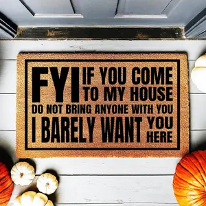 Doormat FYI Anti Social Funny Welcome Mat Home Doormat - Home Decor - Home Gift - Home Gifts - Cute Doormat - Funny Doormat 7452zz