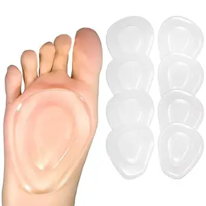 4 Pairs Metatarsal Pads Ball of Foot Cushions Gel Ball Feet Pads Mortons Neuroma Callus Foot Pain Relief Bunion Forefoot Support for Women Men - Home Improvement Footwear Comfort Shoe Bedroom