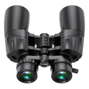 10-30x50 Zoom Binoculars for Adults, High Powered Military Binoculars for Bird Watching Traveling Hunting Concerts with Large View,BAK4,FMC Lens,Clear Low Light Vision at Night