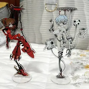 EVANGELION Ayanami Rei Acrylic Stand Model Anime Action Figurine Standing Sign Desktop Ornaments Decoration Display Statue Toys