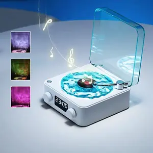 Wireless Speaker with Ambiance Light, USB Charging Bluetooth-compatible Speaker, Noise Sleep Aid, Retro Atmosphere Lamp, Adjustable Lighting