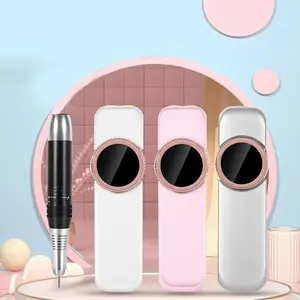 Portable Electric Nail Drill Kit, 1 Box Rechargeable Cordless Nail Polisher, Professional Nail File Tool for Home & Salon Use