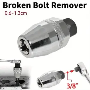 6-13mm Broken Bolt Extractor Set - Metal Damaged Stud Remover Tool for Impact Wrench and Ratchet, Non-Electric Manual Operation, Hand Tools