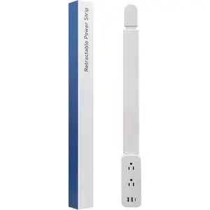 Electrical Outlet Extender Stick with USB-A, USB-C, And 2 AC Power Ports. Extends 22-34 Inches, 180° Rotation Design. Effortlessly Solves Space Issues for Any Scenario. Perfect for Personal Use, Gifts for Friends, Or Family.