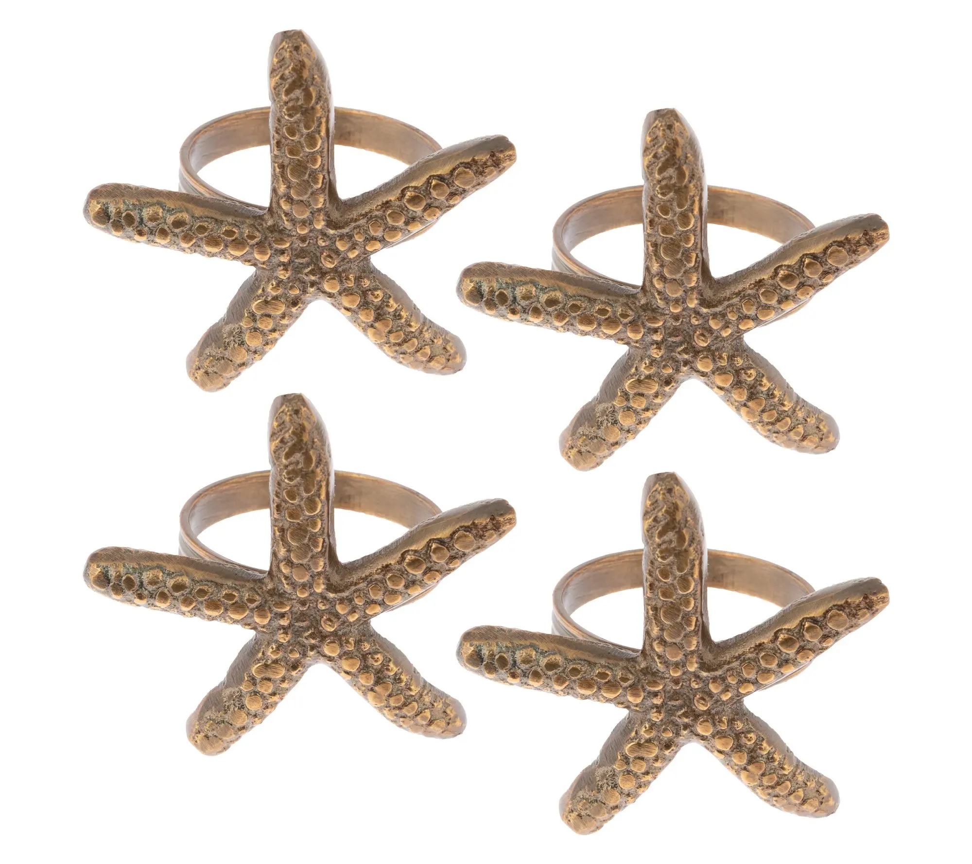 Karma Set of 4 Starfish Napkin Rings