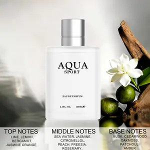 【Aquatic Aromatic】Men's Perfume 3.4 FL OZ | Citrus Meets Ocean Freshness | Aromatic Greens with a Spicy Twist | Daily Office Essential Boyfriend Scent