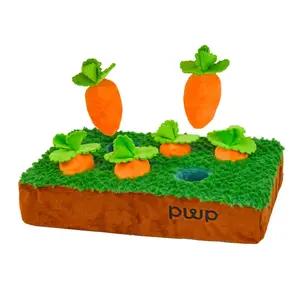 Squeaky Carrots in the Garden Dog Toy | Patchworkpet