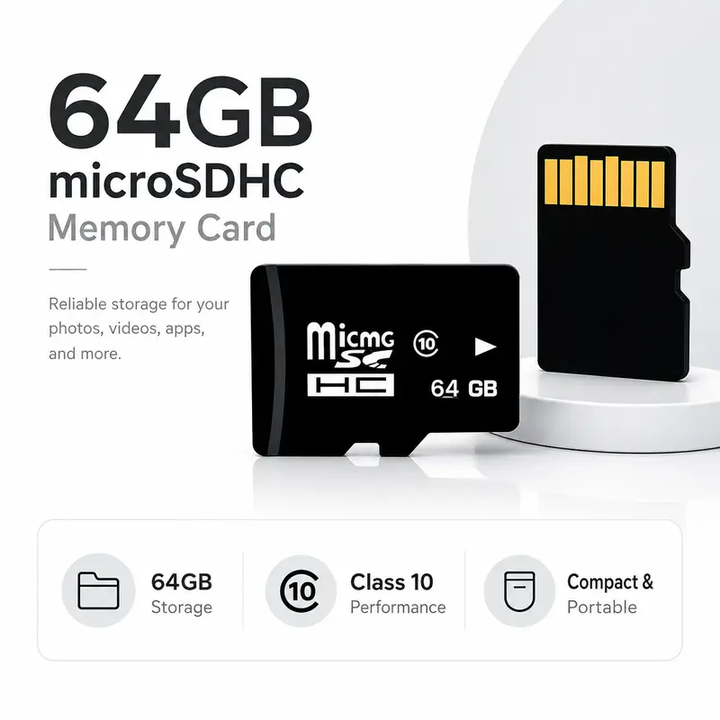 C10 Micro SDXC Flash Memory Card (SDSQUA4-064G-GN6MN, 64GB No Adapter) - 64GB Storage, Class 10 Rating, Up to 100mb/s Transfer, 1500 Read IOPS, 1000 Photos in a Minute, MicroSD Interface, for CCTV Cameras, Android Users, <1 Year Warranty>