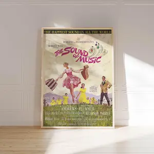 The Sound of Music movie poster, Musical film print