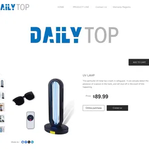 Daily Top UV Light, Portable Disinfection Lamp for Home & Office Use
