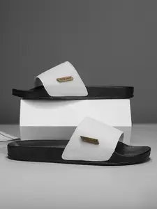 Men's Casual Plain Color Platform Slides, Open Toe Slippers, Breathable Comfortable Non-slip Slippers, Soft Thick Sole Beach Slides for Indoor & Outdoor Wear, Walking Shoes