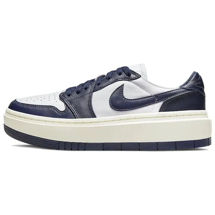 Women's Jordan Air Jordan 1 Elevate Low Platform Retro Basketball Trainer Shoes, Midnight Navy