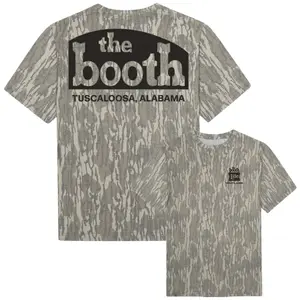 The Booth Mossy Oak Bottomland Camo Tee, Hunting 3D Camo T Shirt, The Outdoors Mossy Oak Washed Bottomland Mallard Tee, Camo T-Shirt Unisex Outdoor, 3D Camo Style T-Shirt, Hunting T Shirt