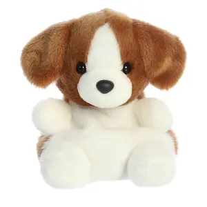 Palm Pals Adorable Buster Beagle 5 inch White Mini Soft Plush Collectable Stuffed Animal
