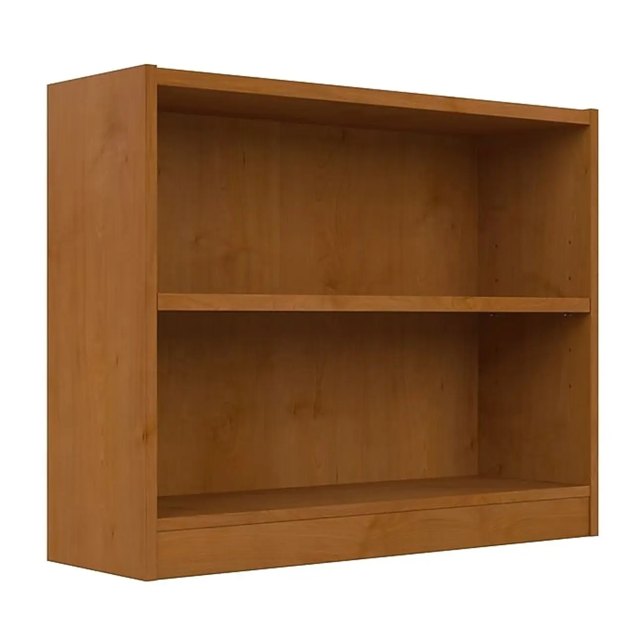 Bush Furniture Universal 30"H 2-Shelf Bookcase with Adjustable Shelf, Natural Cherry (WL12466)