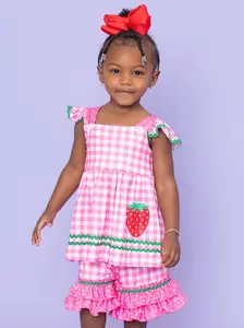 Gingham & Berries Delight Ruffle Outfit