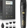 OLOV Precision Beard Trimmer for Men - 10-in-1 Cordless Grooming Kit with Nose Hair Trimmer & Detail Shaver, Cool Gifts for Adults with Men's Gift Ideas for BF's Birthday & His Anniversary