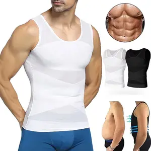 Men's Compression Shirt, Tummy Control Vest, Tight Tummy Underwear Tank Top Shapewear Seamless