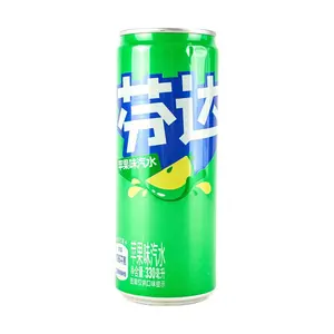 Fanta Apple Soda 330ml Cans - Authentic China Mainland Version - Carbonated Drink