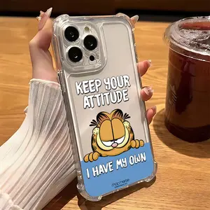 Cartoon G-Garfields Phone Case Suitable for iPhone 17 16e 16 15 14 13 12 11 Mini Pro Max Air X XR XSMAX 8 7 Plus Anti Fall Transparent Soft Back Cover