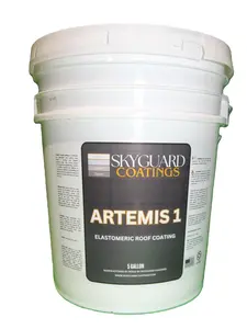 Artemis 1 Elastomeric Roof Coating by SkyGuard Coatings 5-Gallon - Metal and Asphalt Roof Restoration