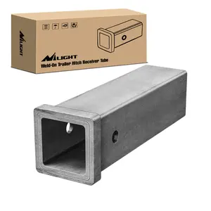 Nilight Hitch Adapter 1-1/4" x 6" Combo Bar Trailer Receiver Tube Weld-on Raw Steel Hitch Bar