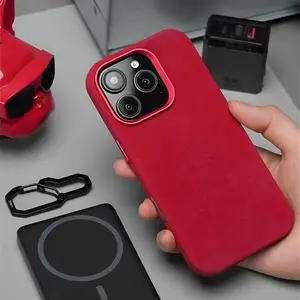 Luxury Fiber Leather Shockproof Case For iPhone 17 Pro Max 16 15 14 Plus 13 12 For MagSafe Magnetic Wireless Charging Back Cover Protection Protective