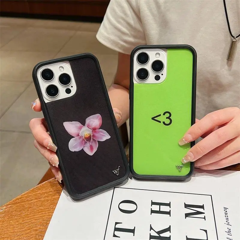 Wildflower Orchid Lila Moss Phone Case For iPhone 17 16 15 14 13 12 Pro Max Plus wf Precious Moments Emergency Intercom Cover Tough Artistic Cat lurvia Lotus Design