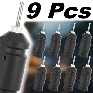 9pcs Perimeter Trip Wire Alarm Device 360 Degree Coverage Early Warning Security System Reusable Device for Camping Security