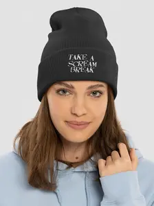 Take A Scream Break Beanie (Embroidered)