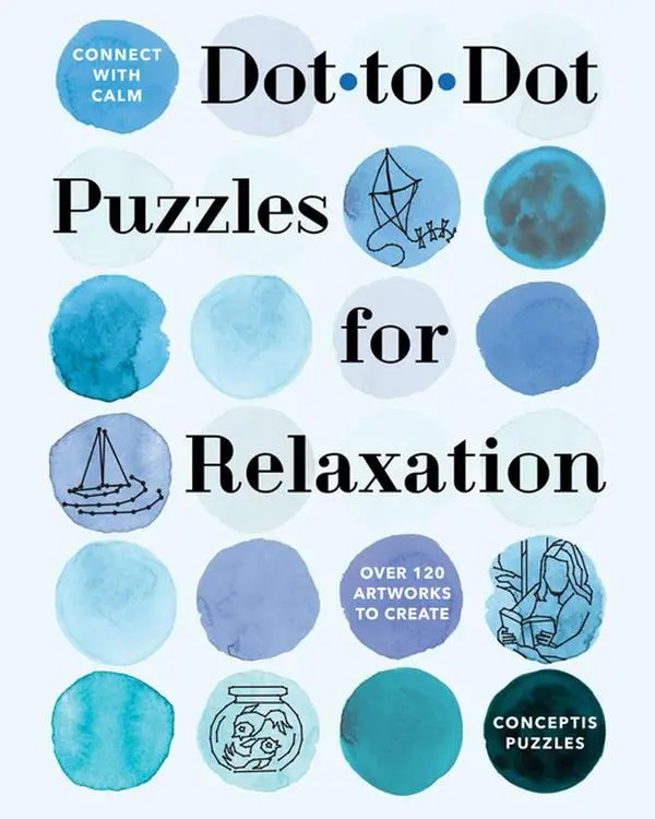 Connect with Calm: Dot-To-Dot Puzzles for Relaxation by Conceptis Puzzles (Spiral)