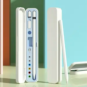 Apple Pencil Case Abs Outer Soft Silicone Interior Magnetic Travel Portable Storage Box Stylus for Apple Pencil Generation 1 & 2