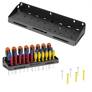 Screwdriver Organizer Wall, Screwdriver Holder Rack Tool for Workshop, Shed,, Home, Stores up to 29 Screwdrivers or Small