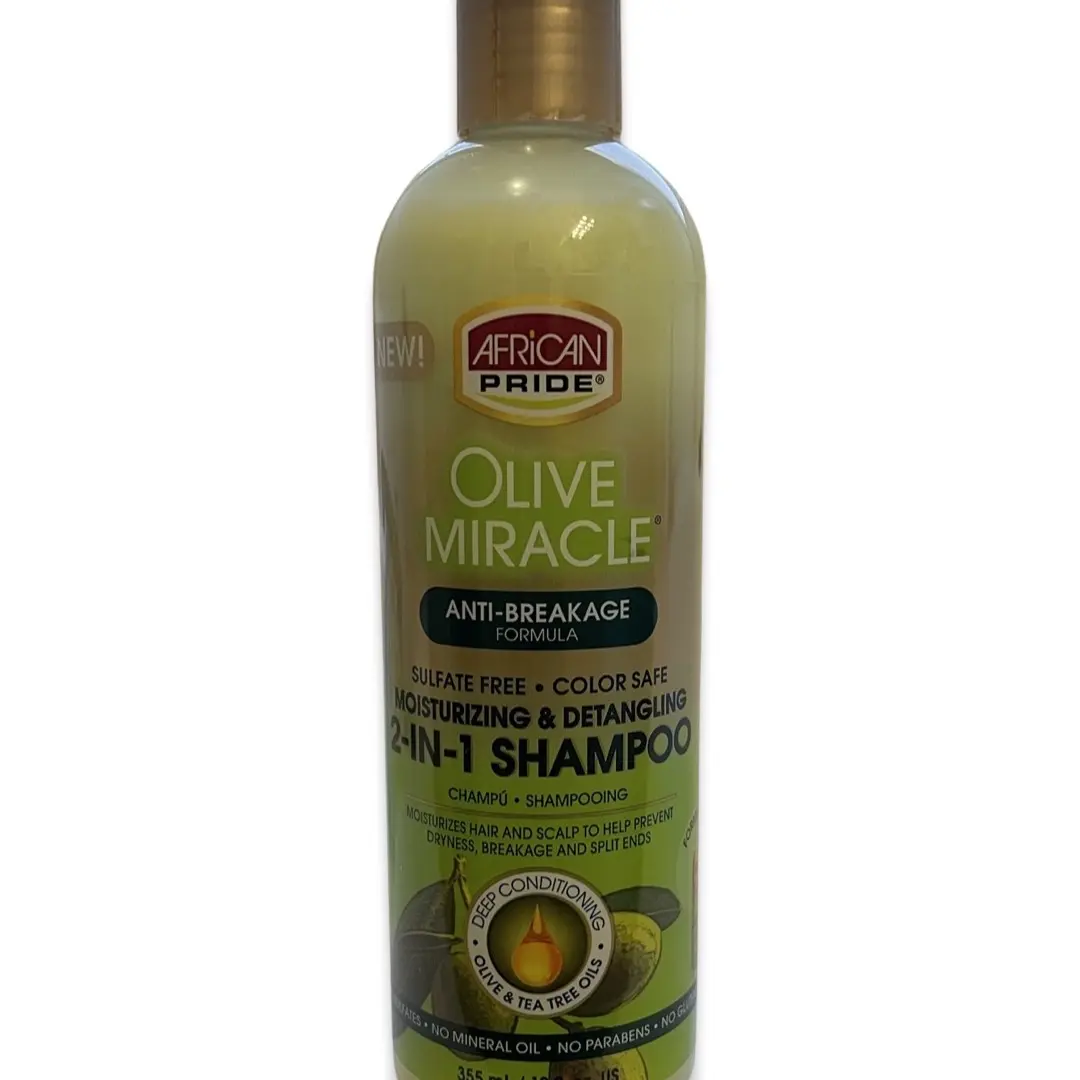 African Pride Olive Miracle 2-In-1 Shampoo 12oz Haircare