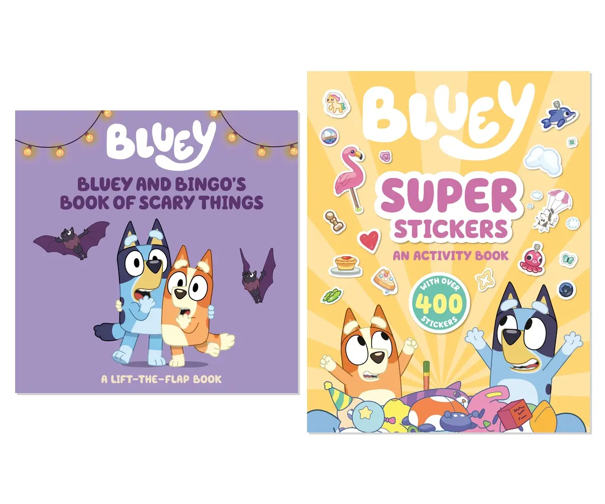 Bluey Interactive Fun 2-Book Collection - Activity & Lift-the-Flap - Board Book